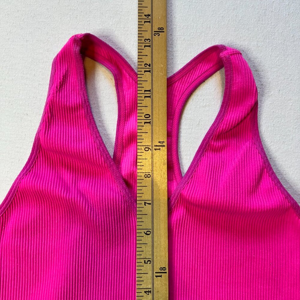 Free People Movement Free Throw Crop Tank Women‎ Medium Ribbed Neon Pink - Picture 7 of 7